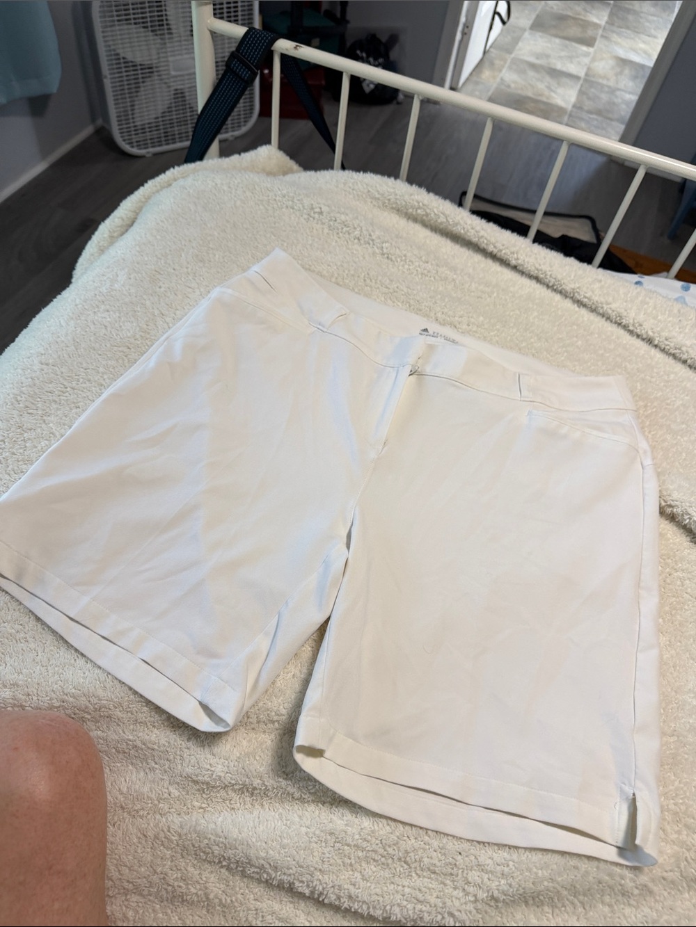 adidas Women's White Pull-On Golf Bermuda Shorts